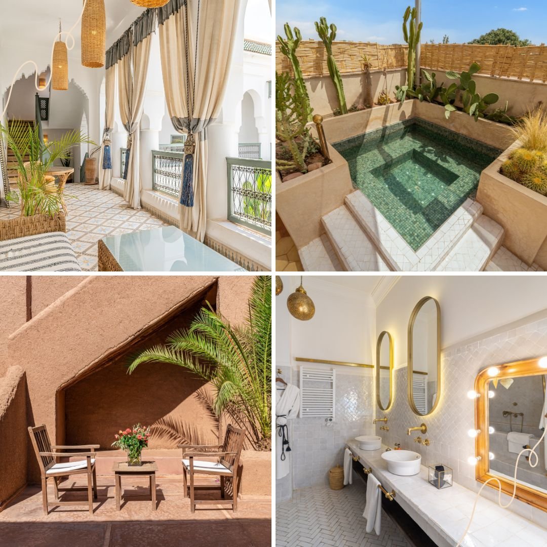 Luxury riad in Marrakech with roof terrace plunge pool and bathroom